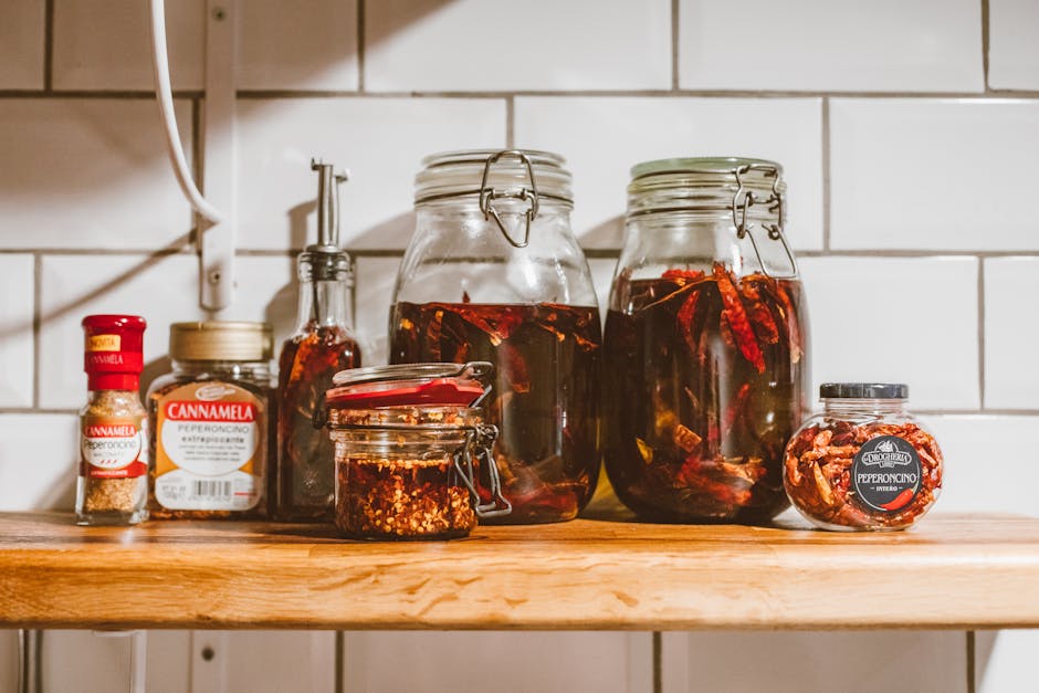 Bocal d'infusion d'épices et d'agrumes