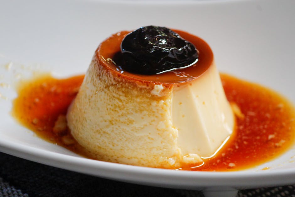 Île flottante crème anglaise meringue caramel